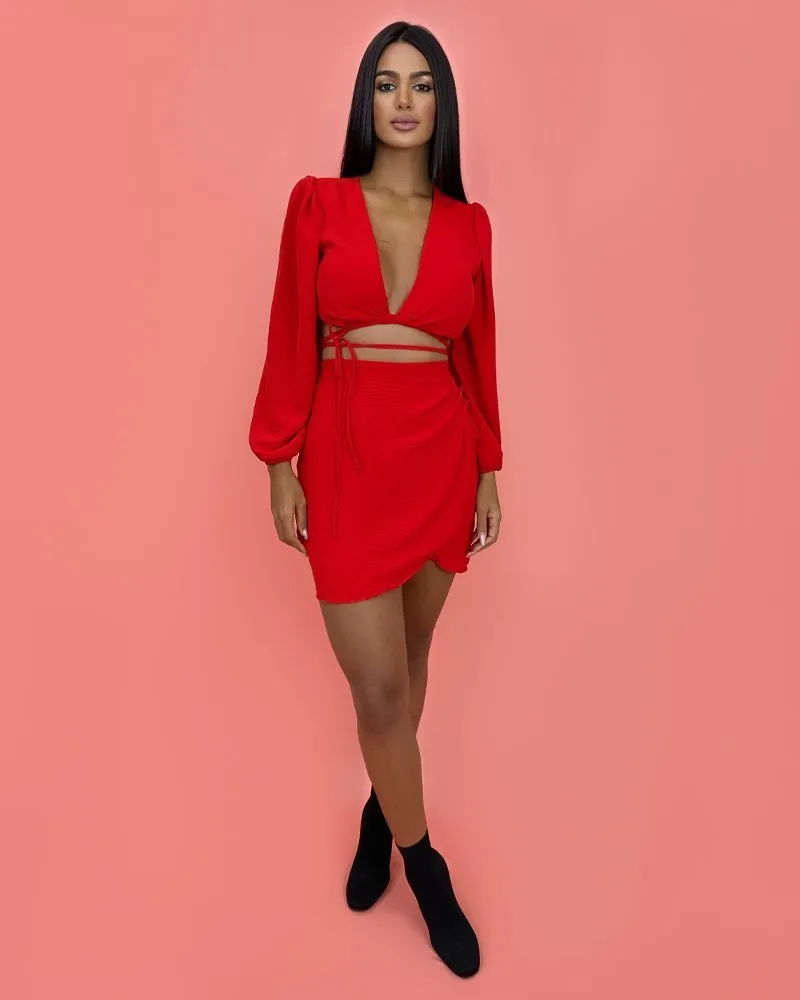Cropped Simone - Vermelho