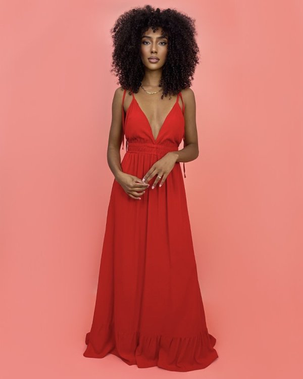 Vestido Valentina Longo - Vermelho - Imagem 2