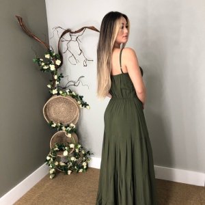 Vestido Camila - Verde Militar - Image 1