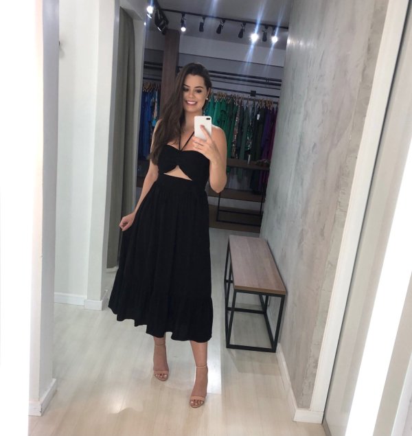 Saia Maria Eduarda - Preto - Imagem 2
