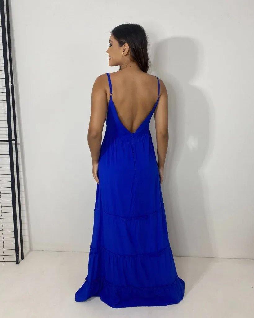 Vestido Raquel - Azul Royal, foto 2