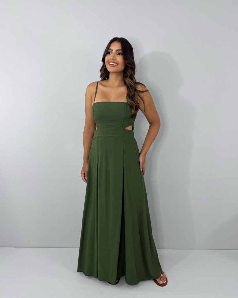 Vestido Babi - Verde Militar