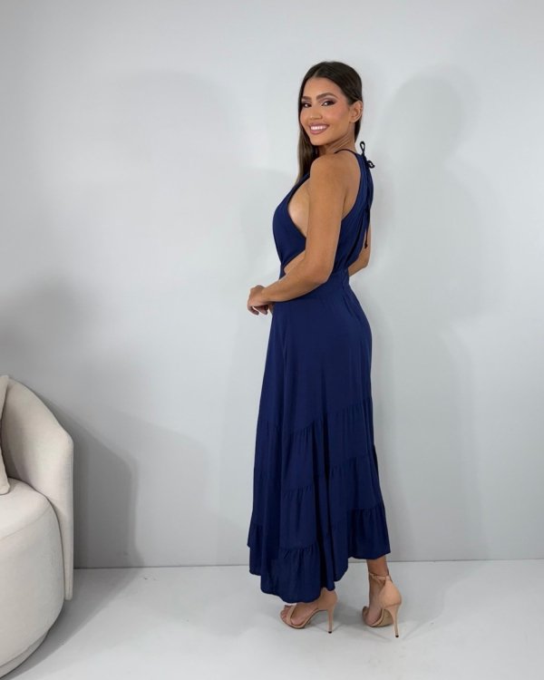 Vestido Estefane - Azul Marinho - Imagem 5