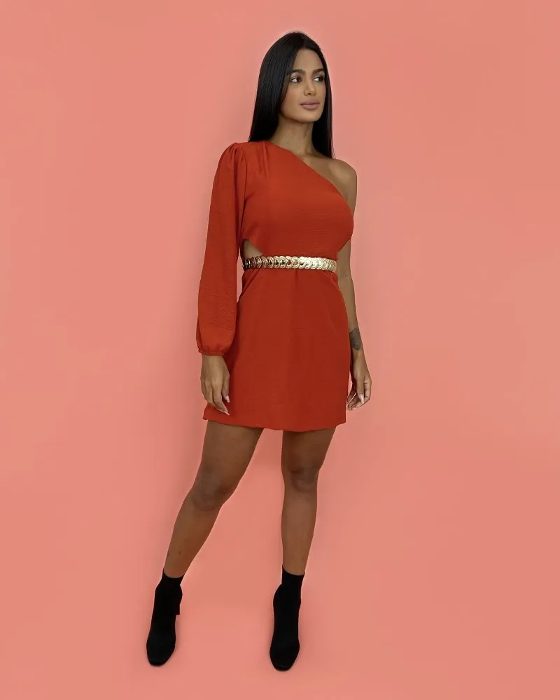 Vestido Luna em Duna - Terra