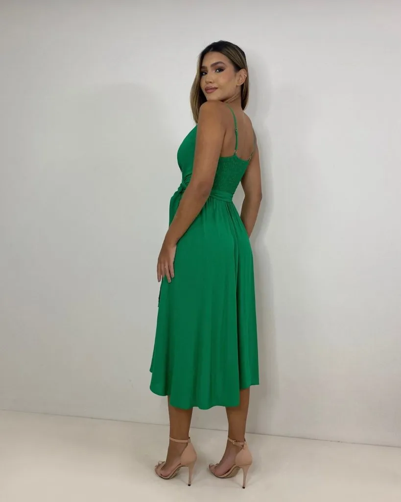 Vestido Hermione - Verde Bandeira