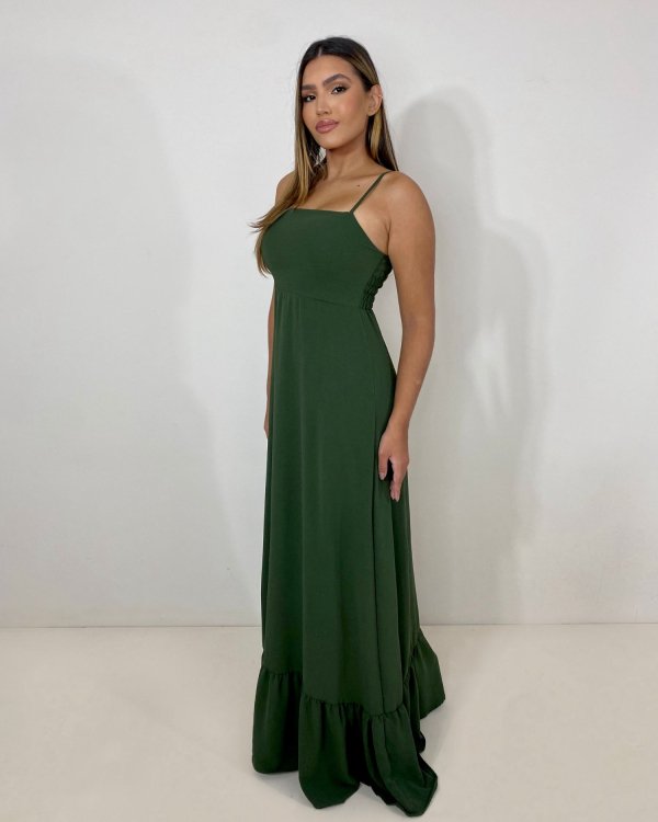 Vestido Amelie - Verde Militar - Imagem 3