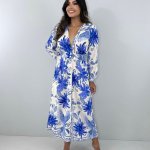Vestido Clara - Estampa Azul