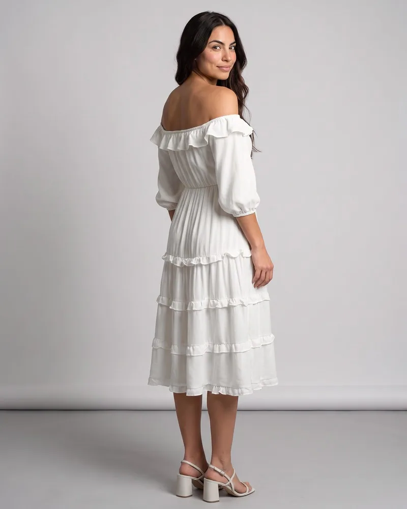 Vestido Angélica - Branco, foto 3