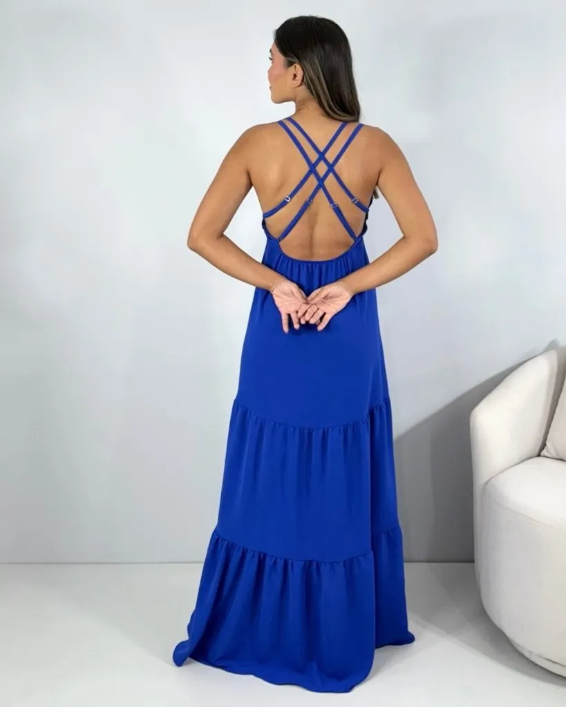 Vestido Noely - Azul Royal, foto 5