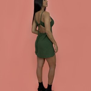 Vestido Elisângela - Verde Militar - Image 2