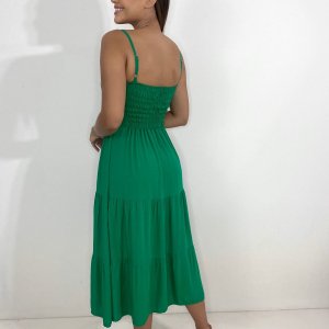 Vestido Jéssica Midi - Verde Bandeira - Image 3