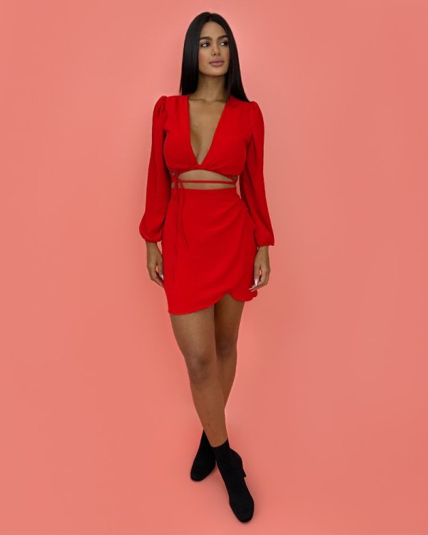 Saia Simone - Vermelho - Imagem 3