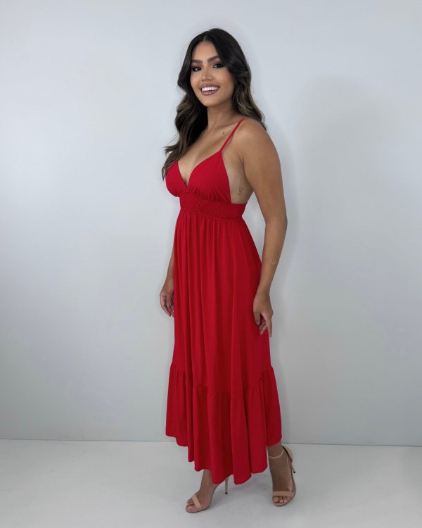 Vestido Beatriz - Vermelho - Imagem 2