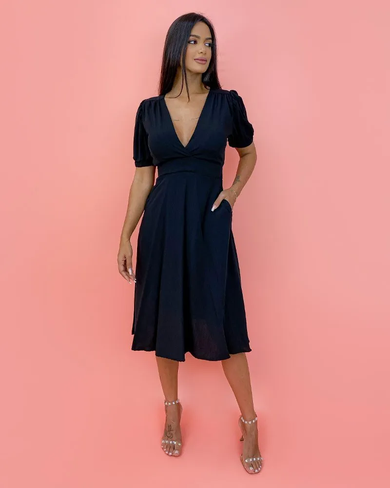 Vestido Clarice - Preto