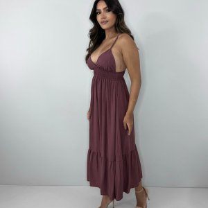 Vestido Beatriz - Marrom - Image 2
