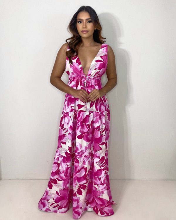 Vestido Ramona - Estampa Floral Pink - Imagem 4