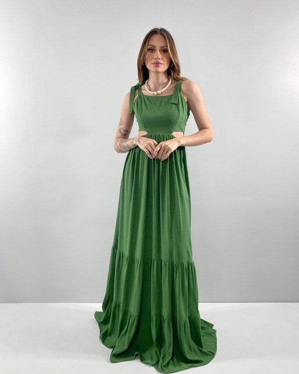 Vestido Pérola - Verde Militar - Imagem 2