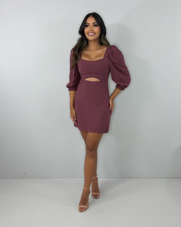Vestido Yuna - Marrom - Imagem 2
