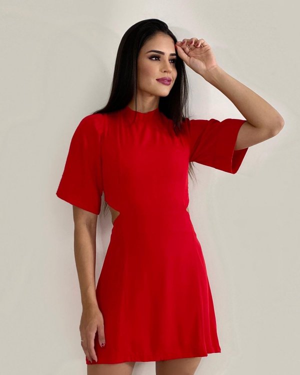 Vestido Tânia - Vermelho - Imagem 3