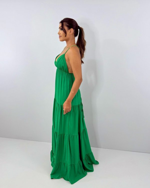 Vestido Sophia - Verde Bandeira - Imagem 3