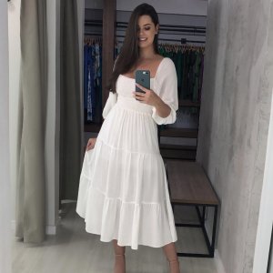Vestido Juliana - Offwhite - Image 1