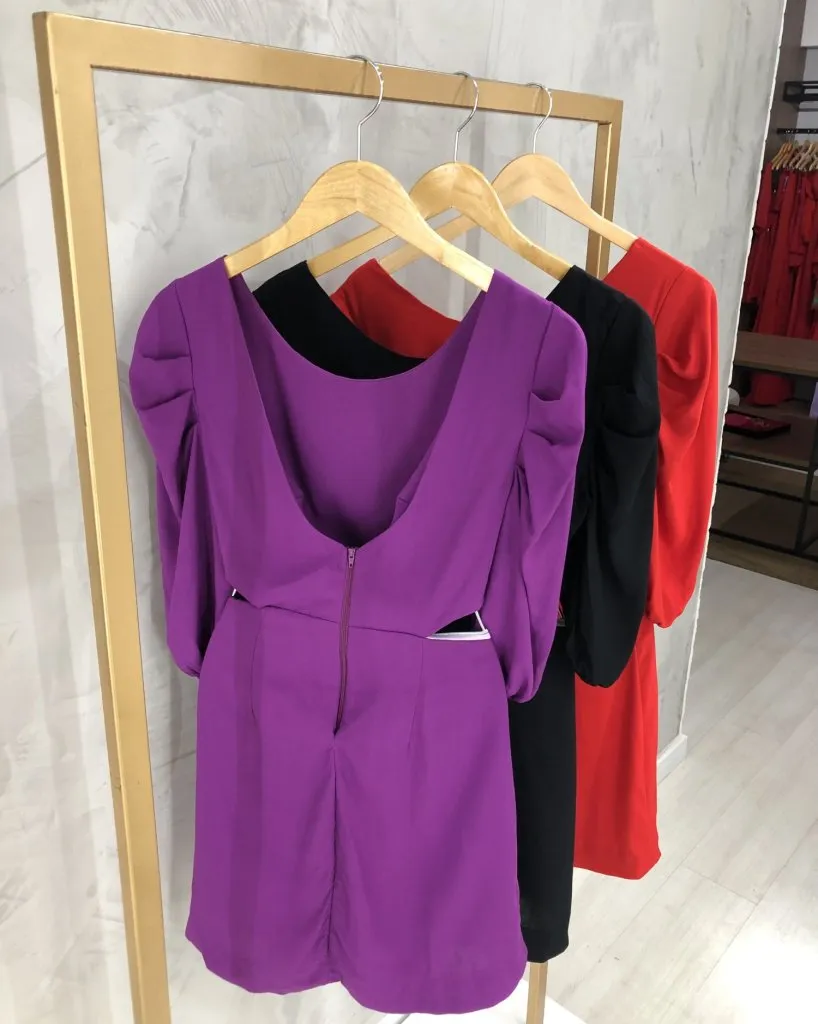 Vestido Thainá - Preto