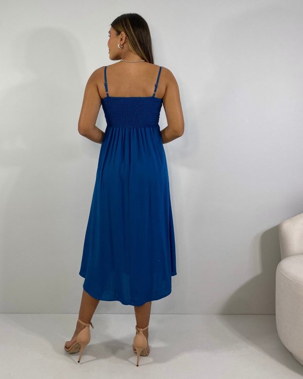 Vestido Karita - Azul Petróleo - Imagem 4