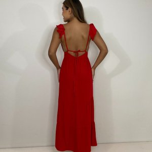 Vestido Maitê - Vermelho - Image 3