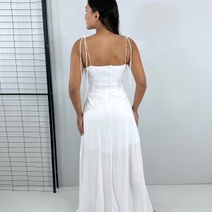 Vestido Drica Longo - Branco - Image 4