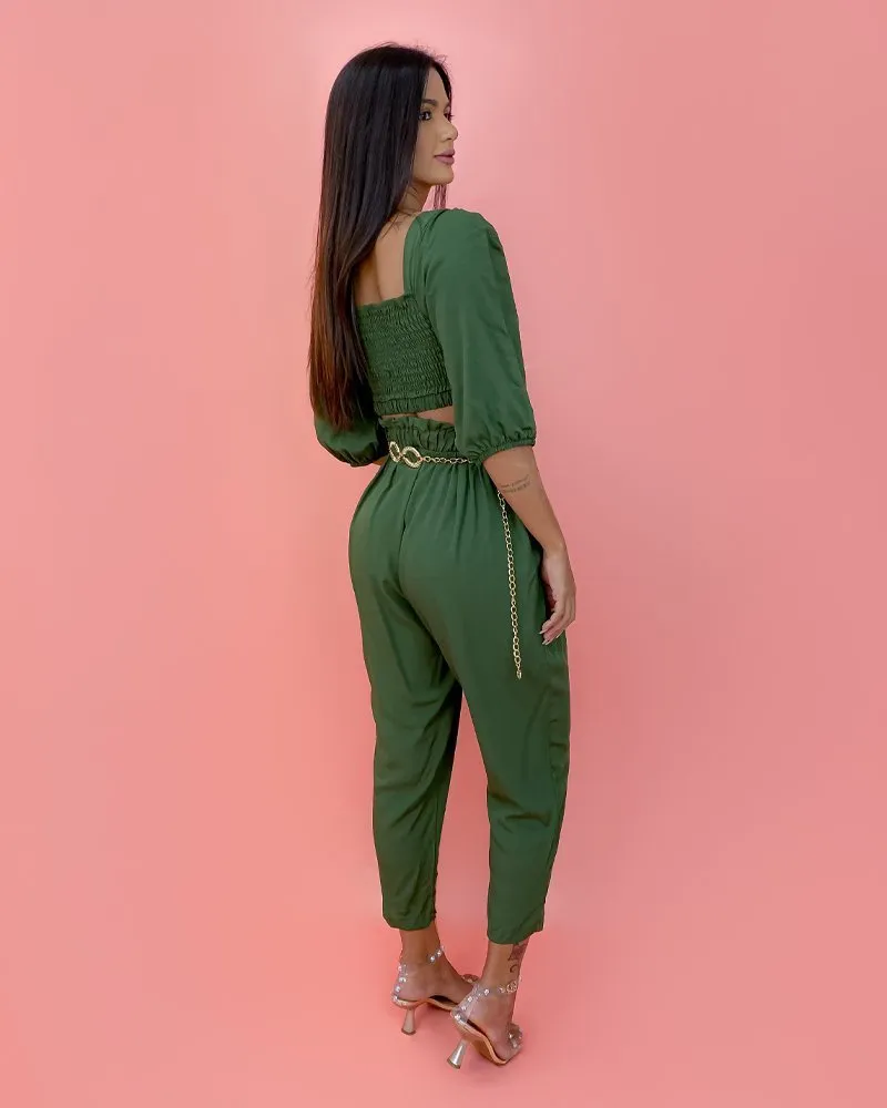 Calça Cíntia - Verde Militar