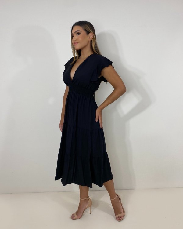 Vestido Laís Midi - Preto - Imagem 2