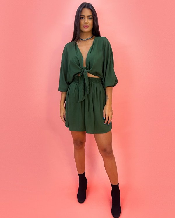 Vestido Manu - Verde Militar