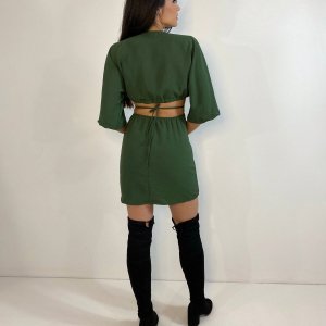 Vestido Cibele Curto - Verde Militar - Image 3