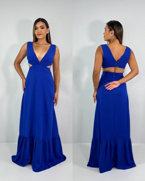 Vestido Miranda - Azul Royal - Imagem 3