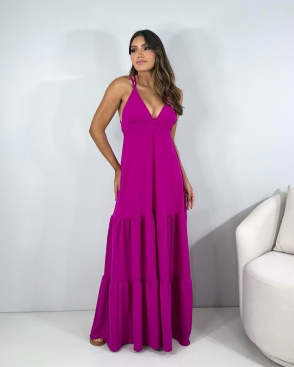 Vestido Noely - Fúcsia - Imagem 3