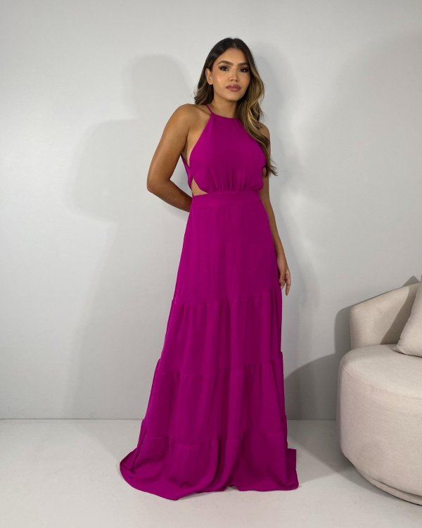 Vestido Estefane Longo - Fúcsia - Imagem 2