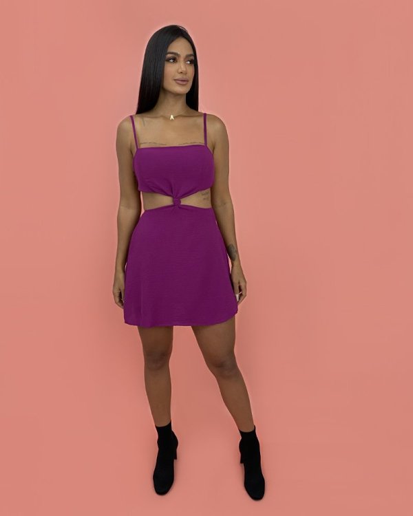 Vestido Cleo - Roxo - Imagem 3