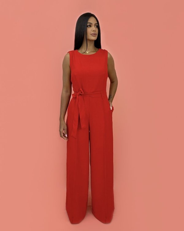 Macacão Celina - Vermelho - Imagem 5