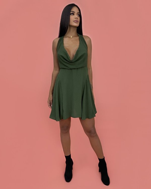 Vestido Josy - Verde Militar
