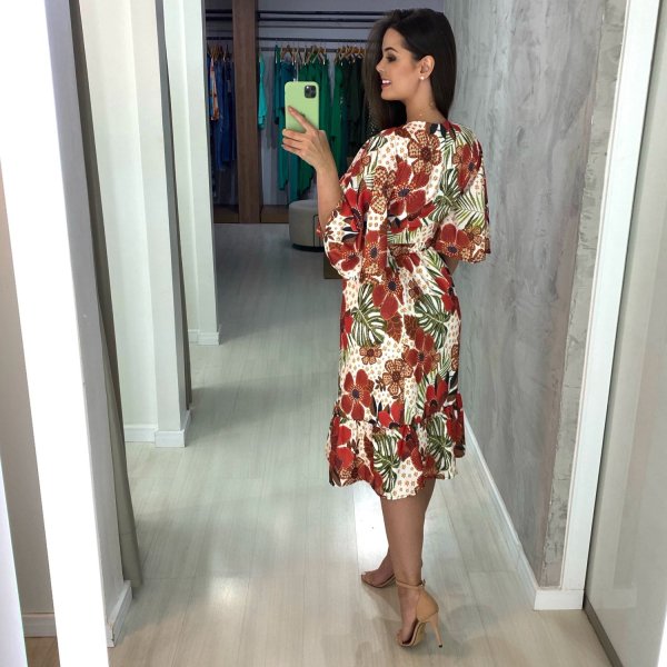 Conjunto Bárbara - Floral Fundo Offwhite - Imagem 2