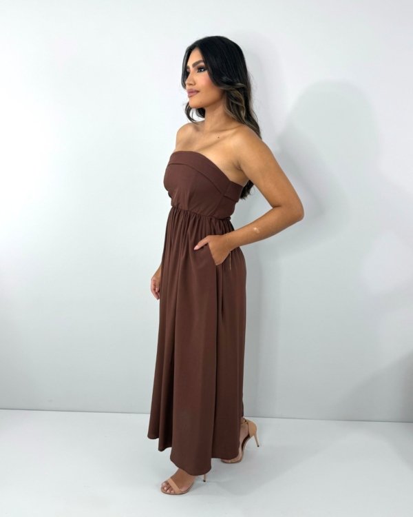 Vestido Perla - Marrom - Imagem 2
