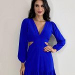 Vestido Cláudia - Azul Royal