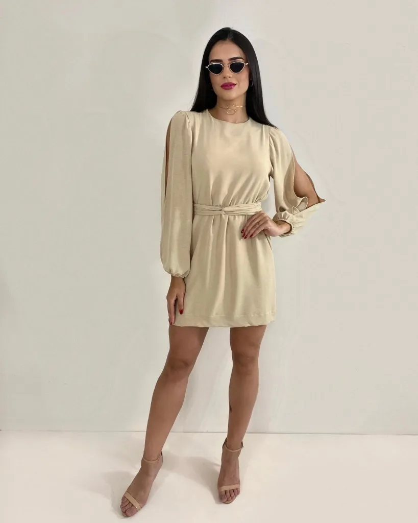 Vestido Eloá - Nude
