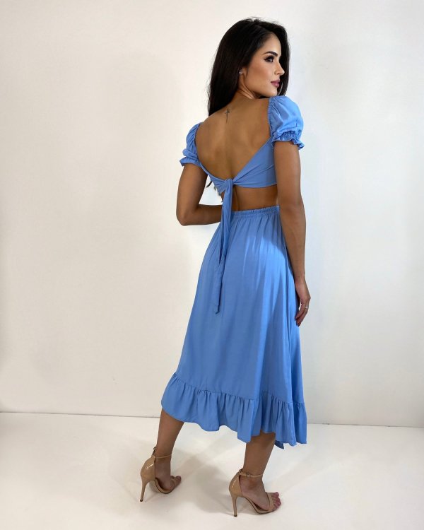 Vestido Jasmin - Azul Claro - Imagem 3