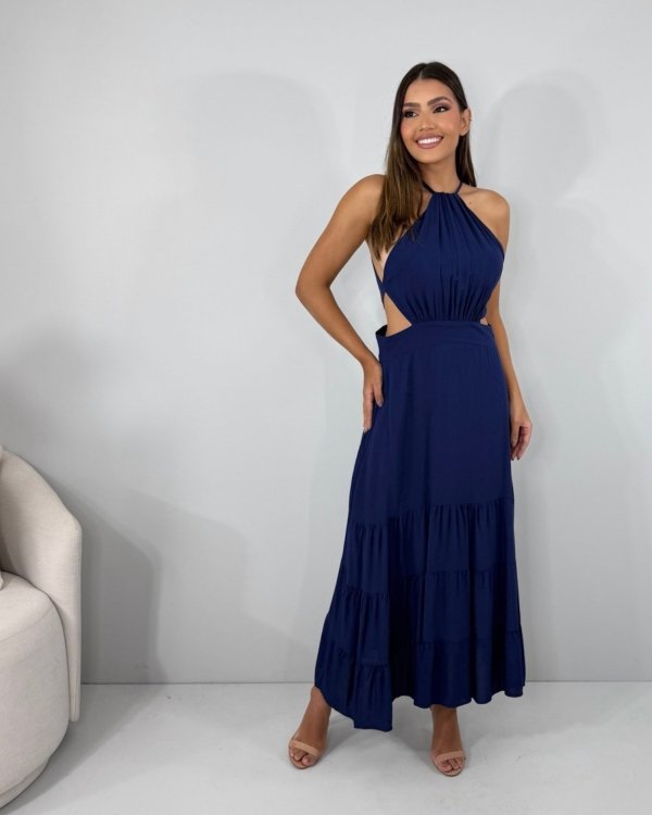 Vestido Estefane - Azul Marinho - Imagem 3