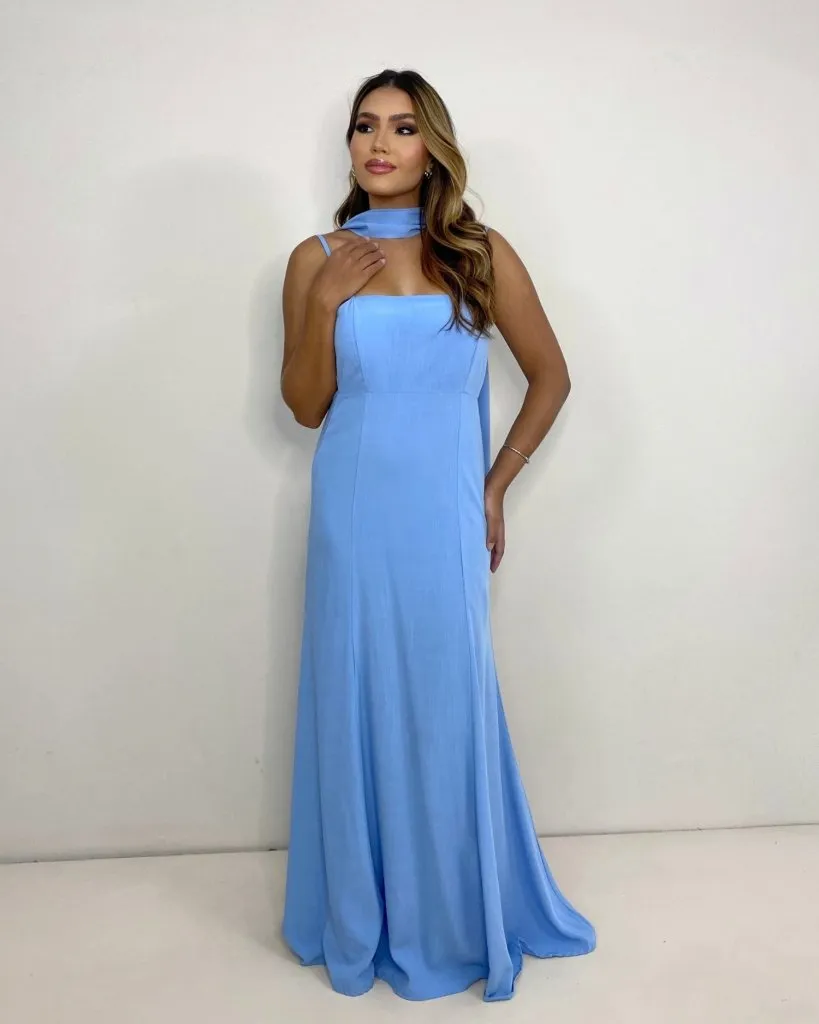 Vestido Lina - Azul Serenity