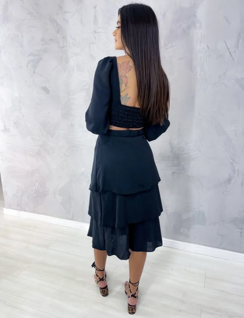 Conjunto Olga - Preto