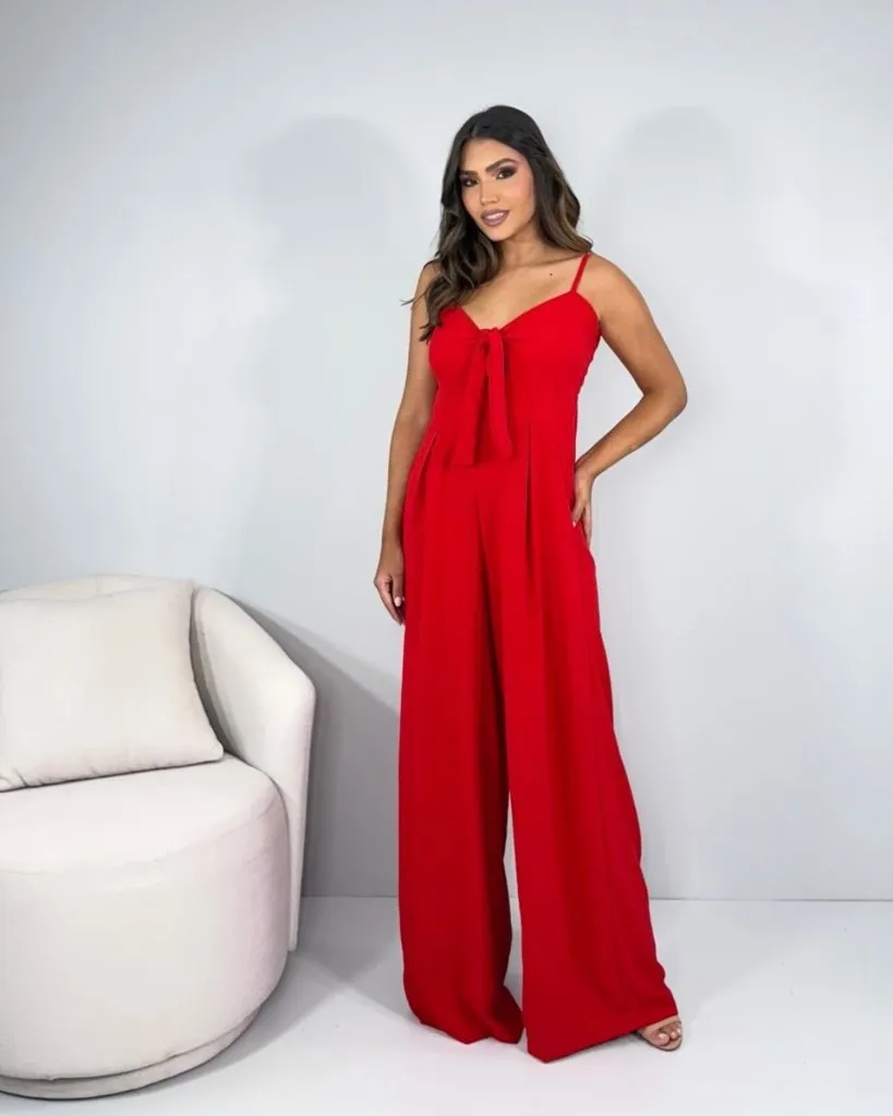 Macacão Carminha - Vermelho
