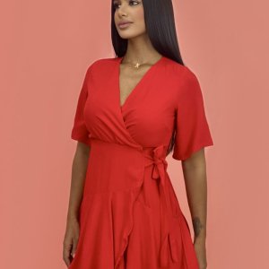 Vestido Lidiane - Vermelho - Image 1