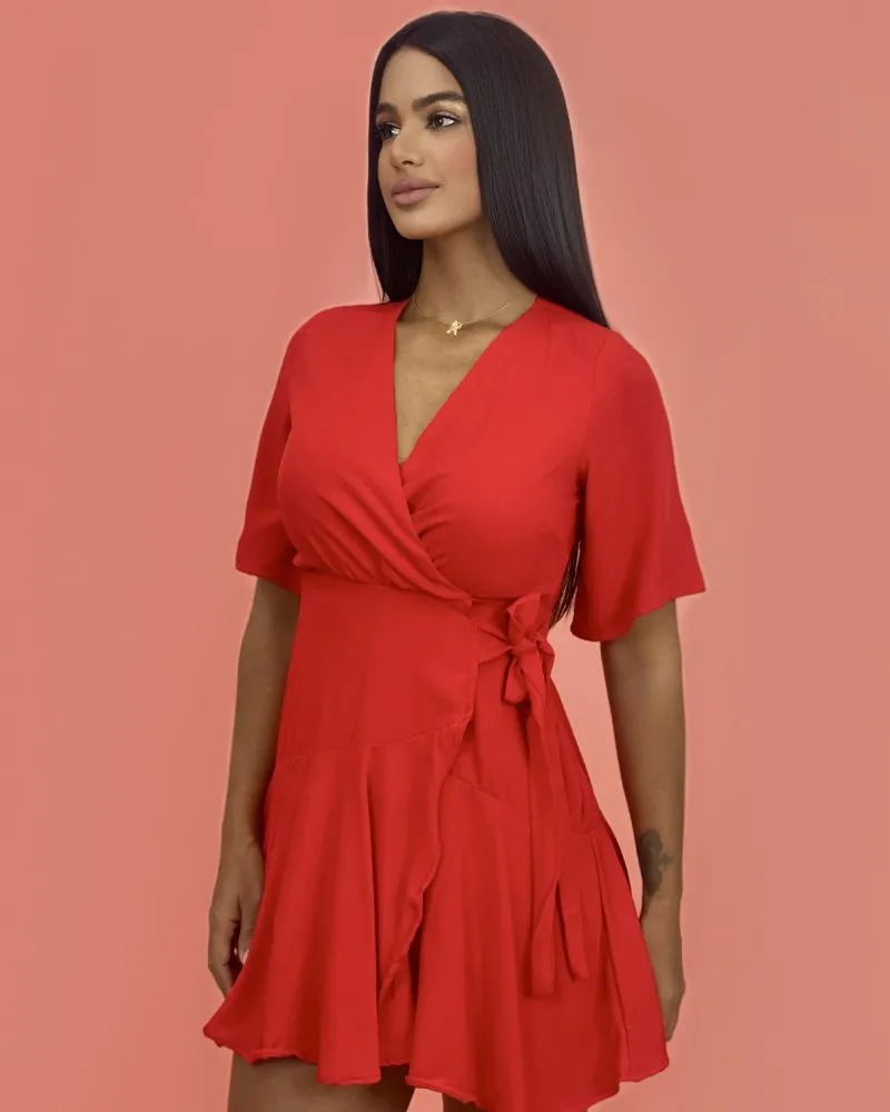 Vestido Lidiane - Vermelho